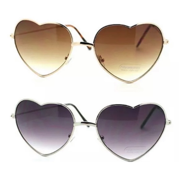 ROSE GOLD HEART SUNGLASSES - Picture 5 of 5